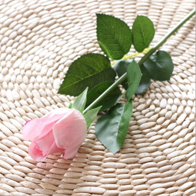 Hoa lụa Hồng nụ trang trí bàn khách HNT9606 | Flexdecor VN | 17