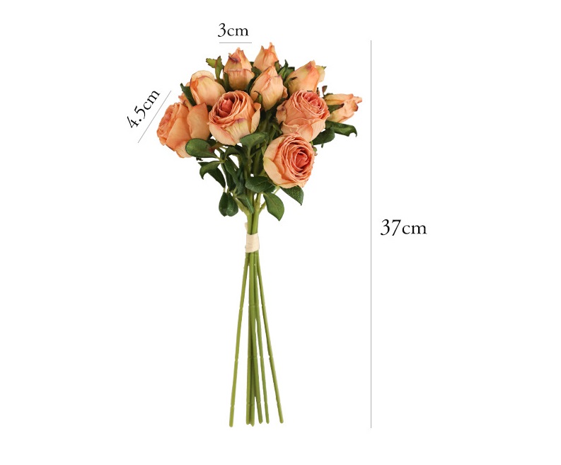 Hoa lụa hồng Retro trang trí cửa hàng HNT0715 | Flexdecor VN | 25