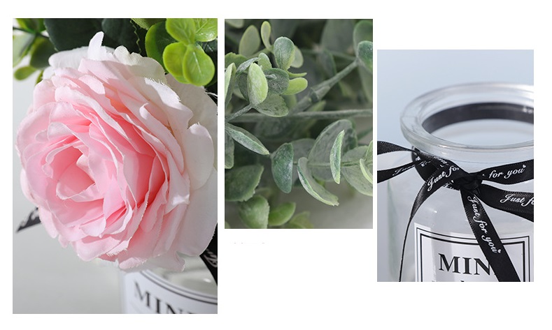 Hoa hồng lụa nhỏ trang trí phòng ngủ HNT1723 | Flexdecor VN | 9