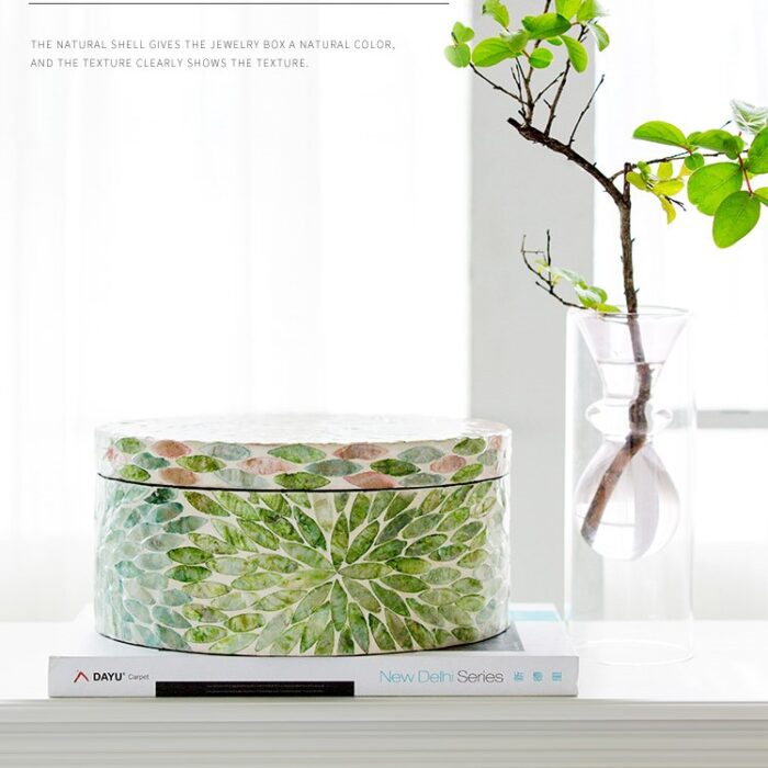 Hộp lưu trữ khảm xà cừ để bàn trang điểm HC5673 | Flexdecor VN | 1