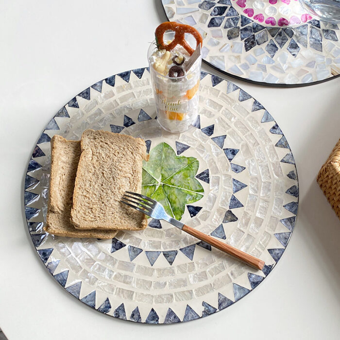 Khay khảm xà cừ nghệ thuật Mosaic DN4277