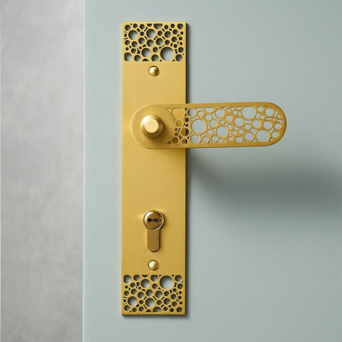 Khóa cửa đồng hiện đại decor cho phòng khách DR-6178 | Flexdecor VN | 1