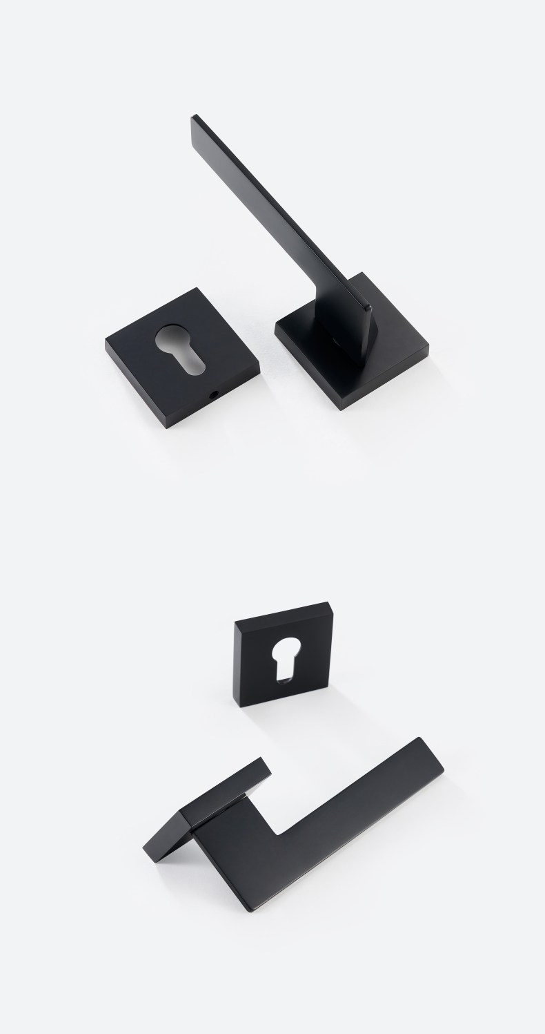 Khóa cửa đồng hiện đại tối giản màu đen DR-4217 | Flexdecor VN | 7