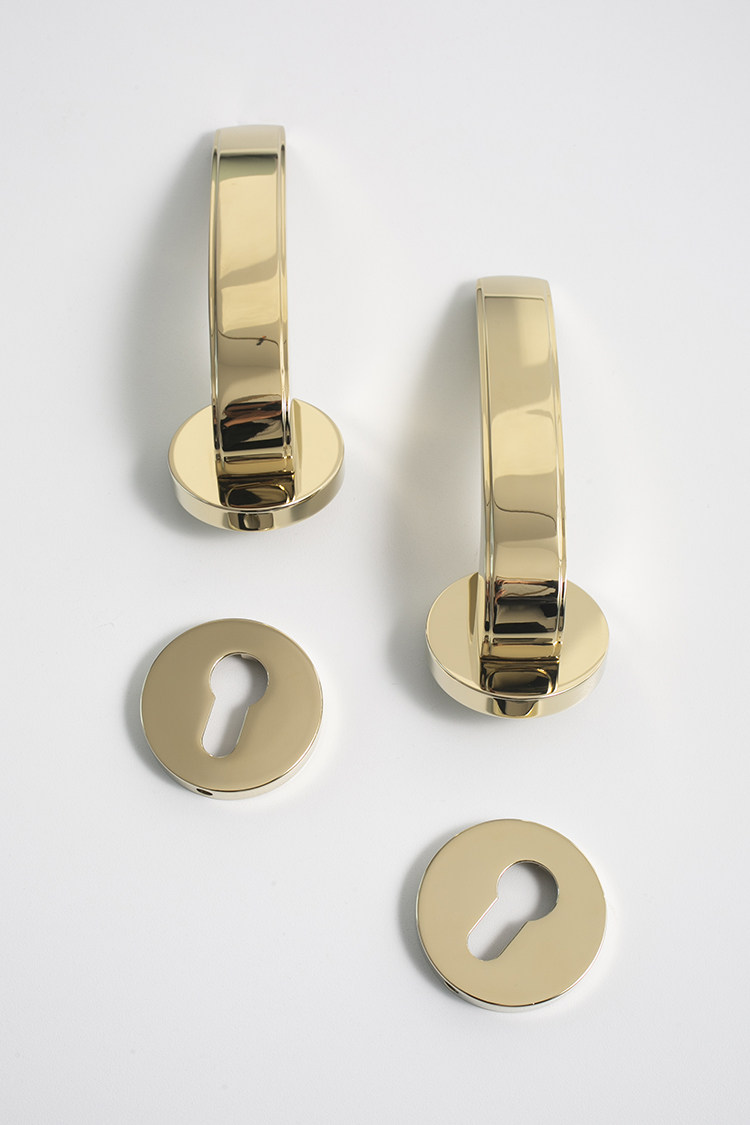 Khoá tay gạt vàng đồng hiện đại kiểu Ý SWB-7863 | Flexdecor VN | 9