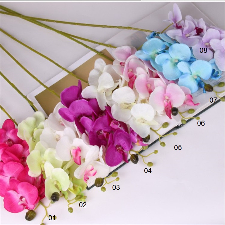 Lan hồ điệp hoa vải lụa cao cấp HNT9477 | Flexdecor VN | 13