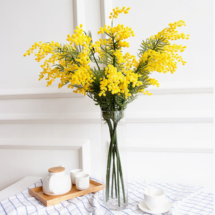 Phụ kiện cắm hoa mô phỏng mimosa HNT5561