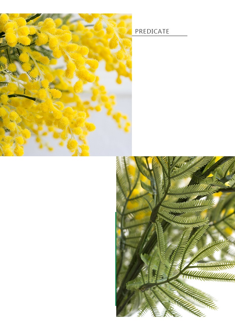 Phụ kiện cắm hoa mô phỏng mimosa HNT5561 | Flexdecor VN | 11