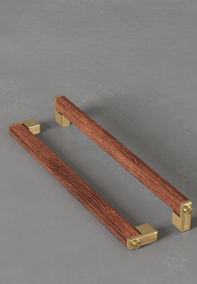 Tay nắm cửa tối giản bằng gỗ decor phòng khách GU-9395 | Flexdecor VN | 1