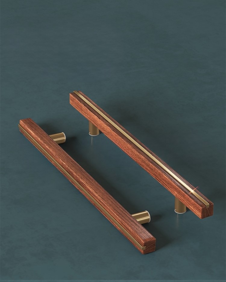 Tay nắm cửa tối giản bằng gỗ decor phòng khách GU-9395 | Flexdecor VN | 15