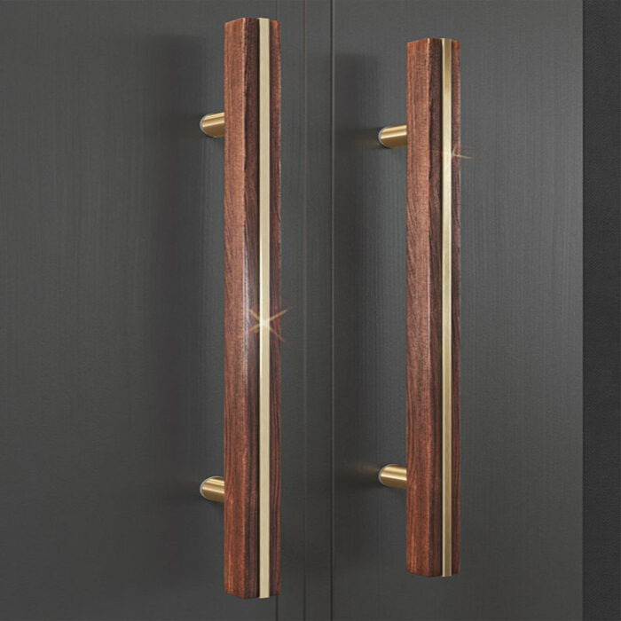 Tay nắm cửa tối giản bằng gỗ decor phòng khách GU-9395 | Flexdecor VN | 2
