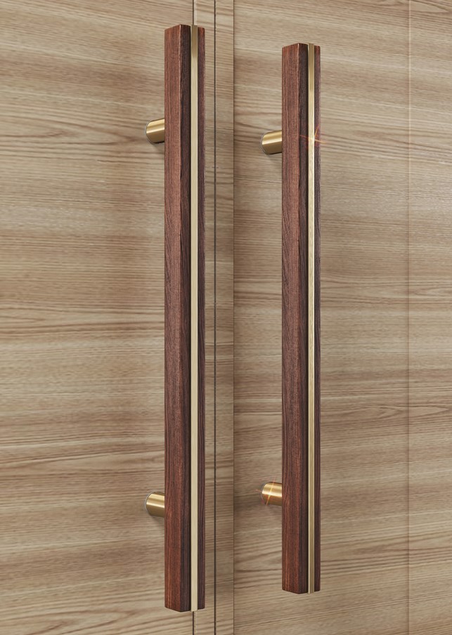 Tay nắm cửa tối giản bằng gỗ decor phòng khách GU-9395 | Flexdecor VN | 9