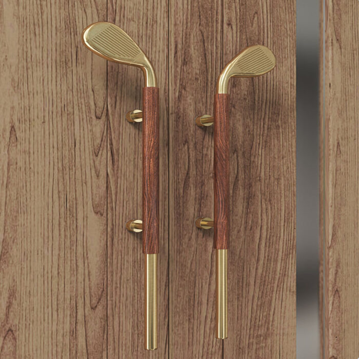 Tay nắm cửa phòng khách sang trọng bằng gỗ GU-6872 | Flexdecor VN | 1