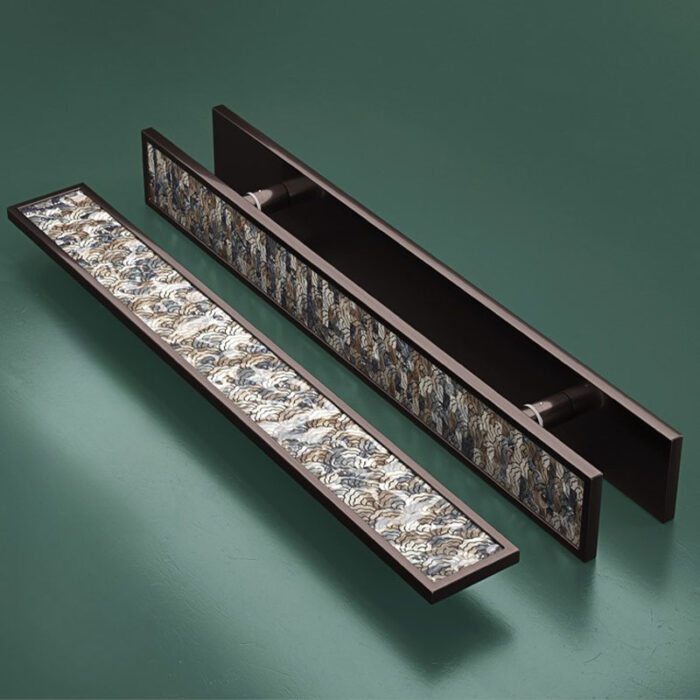 Tay nắm cửa phòng khách hợp kim nhôm khảm trai GU-0375 | Flexdecor VN | 1