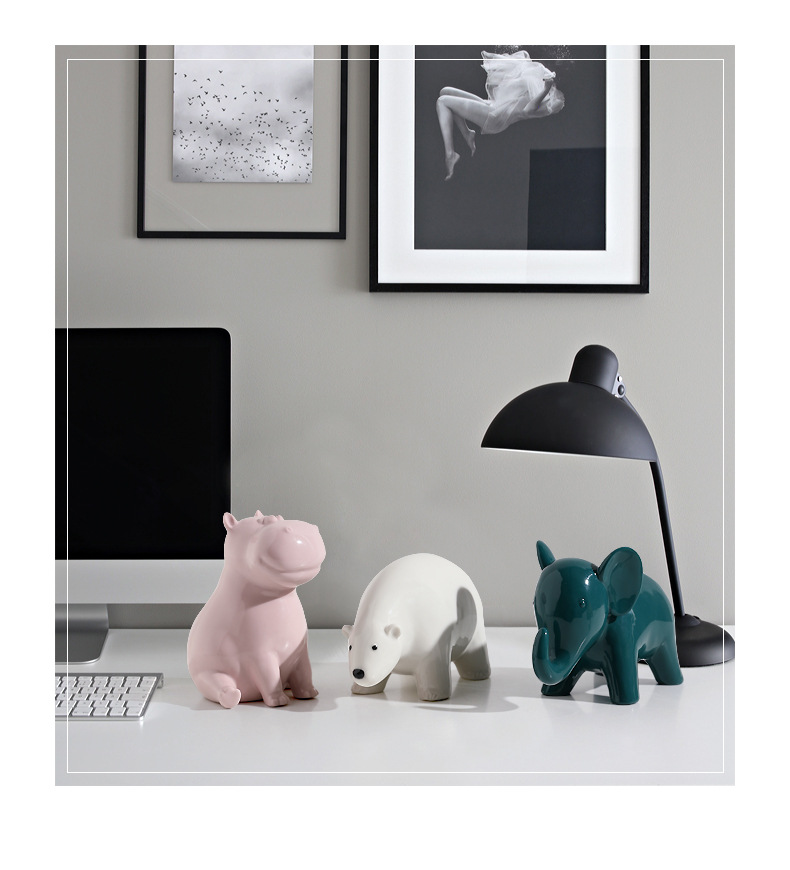 Tượng động vật để bàn trang trí nhà BHM4298 | Flexdecor VN | 3