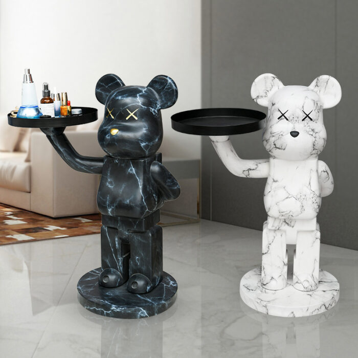 Tượng gấu Bearbrick kết hợp khay đựng QXA1456A | Flexdecor VN | 1