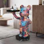 Tượng gấu Bearbrick kết hợp khay đựng QXA1456A