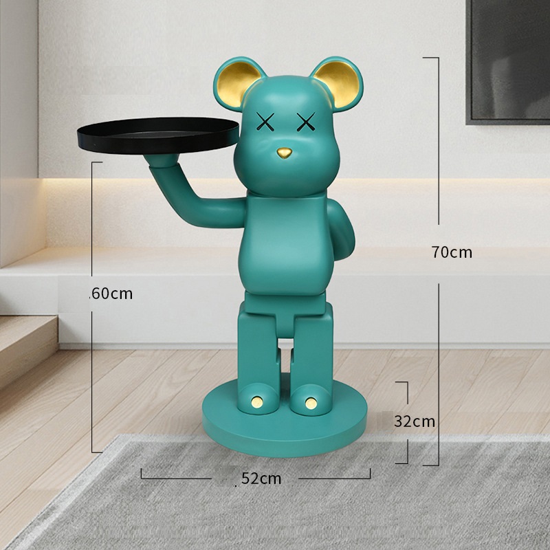 Tượng gấu Bearbrick trang trí phòng khách QXA1456B | Flexdecor VN | 11