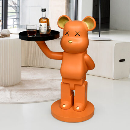 Tượng gấu Bearbrick trang trí phòng khách QXA1456B