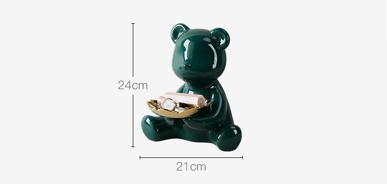 Tượng kết hợp khay hình gấu đáng yêu BHM3418 | Flexdecor VN | 7