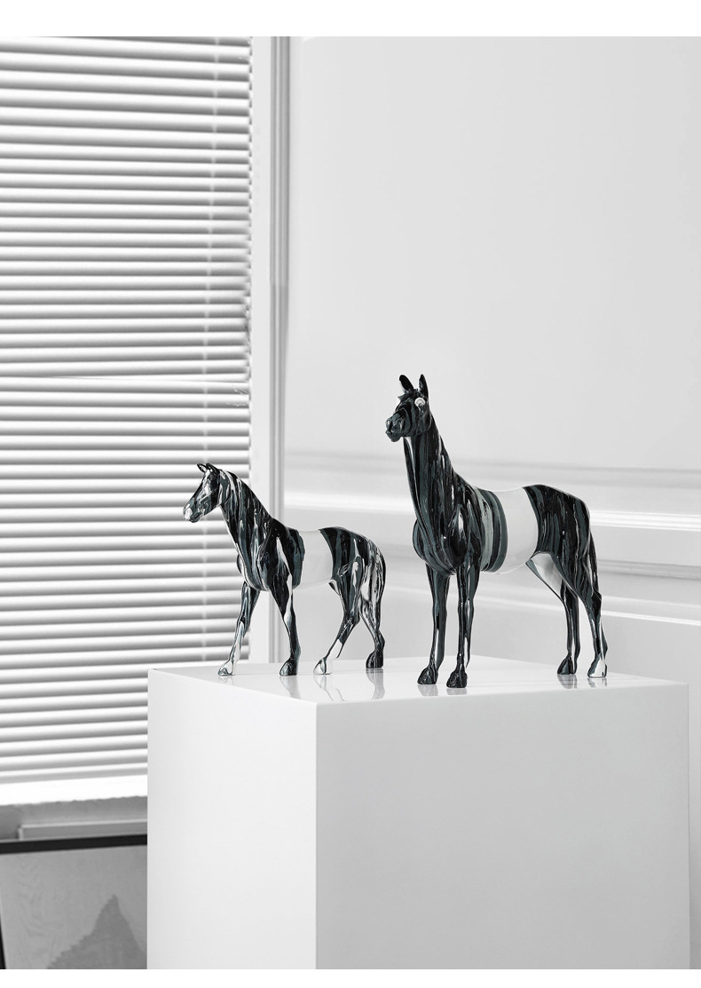 Tượng ngựa trang trí nội thất nghệ thuật AH0692 | Flexdecor VN | 19