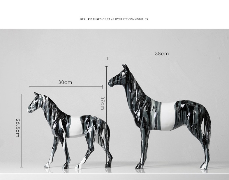 Tượng ngựa trang trí nội thất nghệ thuật AH0692 | Flexdecor VN | 7