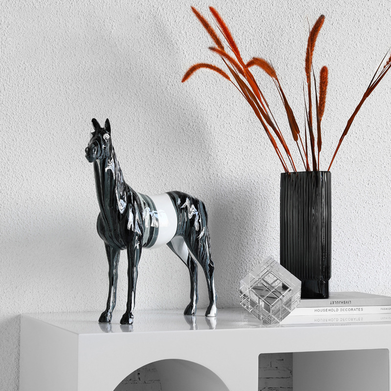 Tượng ngựa trang trí nội thất nghệ thuật AH0692 | Flexdecor VN | 13