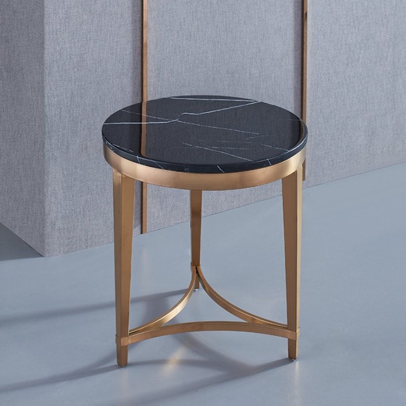 Bàn cà phê decor bằng thép mặt đá hiện đại tối giản KLW016 | Flexdecor VN | 16