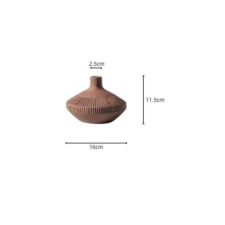Bình gốm hoài cổ phong cách Retro LM5889 | Flexdecor VN | 9