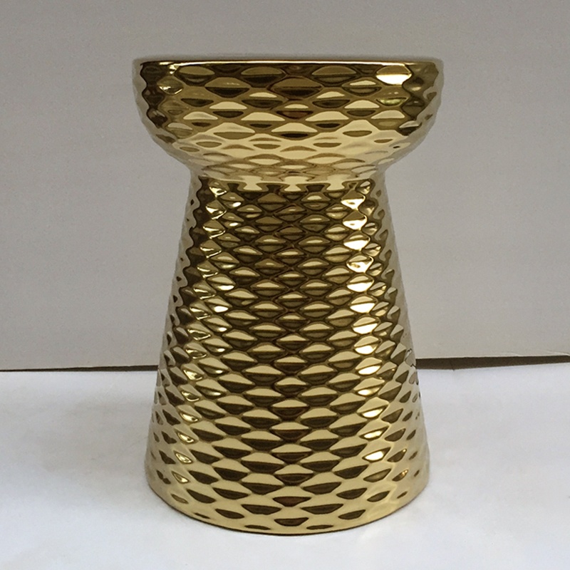 Đôn trang trí gốm sứ mạ ánh vàng đa dạng PHF009Y | Flexdecor VN | 5