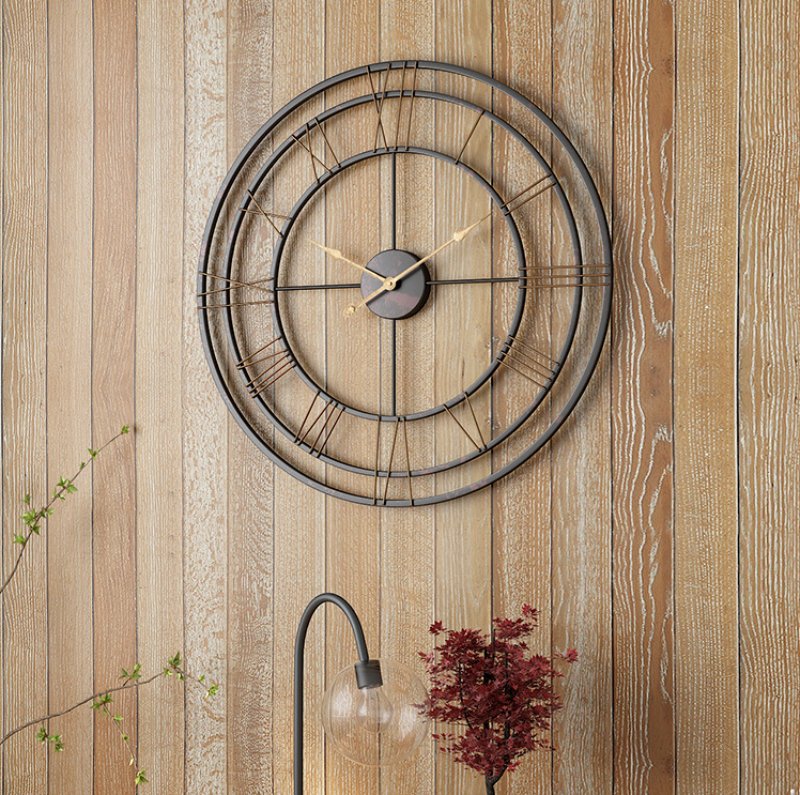 Đồng hồ khung thép tròn hiện đại sáng tạo R3-3685 | Flexdecor VN | 3