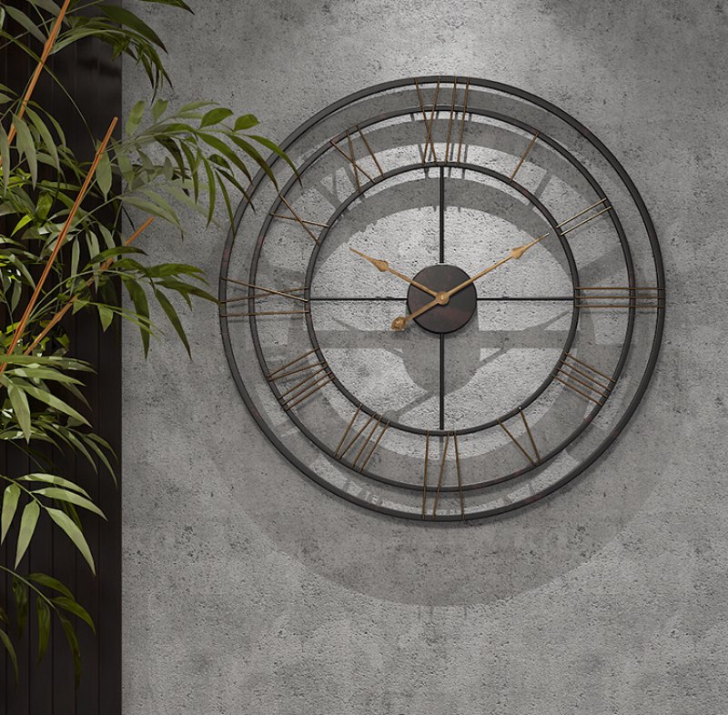 Đồng hồ khung thép tròn hiện đại sáng tạo R3-3685 | Flexdecor VN | 9