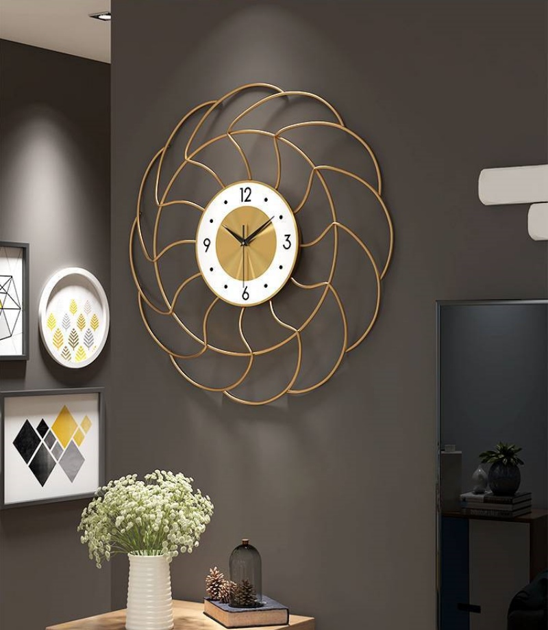 Đồng hồ trang trí hoa cát tường sang trọng FB1754 | Flexdecor VN | 7