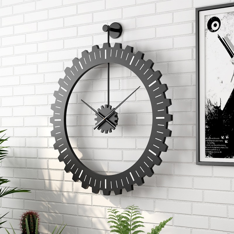 Đồng hồ trang trí khung thép bánh răng sáng tạo FB2402 | Flexdecor VN | 7