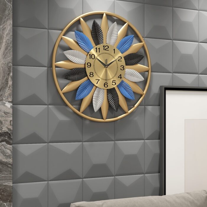Đồng hồ treo tường mặt trời và lông chim BYJJ25 | Flexdecor VN | 3