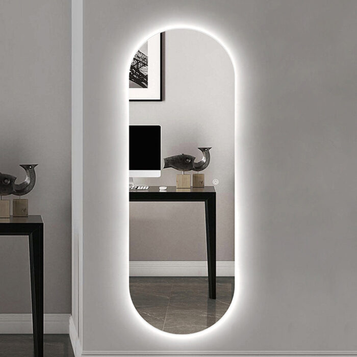 Gương trang trí toàn thân có đèn hình viên thuốc JCM801 | Flexdecor VN | 2