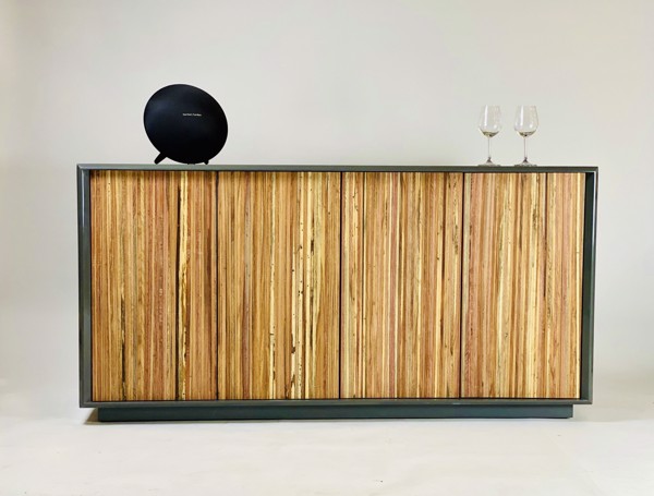 Kệ tủ trang trí dát gỗ phong cách tối giản SWCK04 | Flexdecor VN | 4