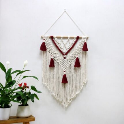 Mành trang trí Macrame dệt thủ công tinh tế Z181