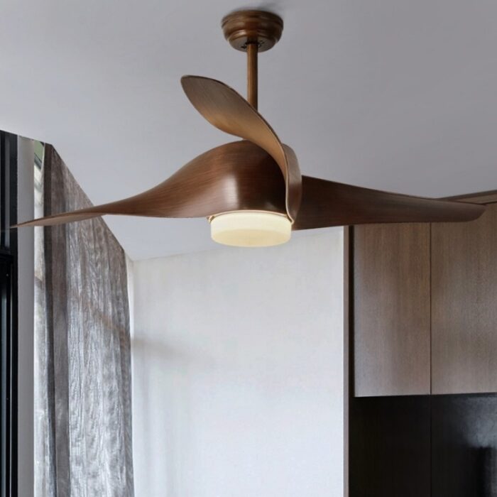 Quạt trần đèn cánh xoắn ốc hiện đại tối giản FDL6693 | Flexdecor VN | 3