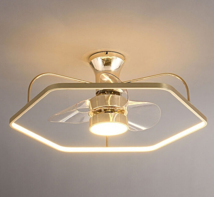 Quạt trần đèn decor khung lục giác sang trọng ZHL6032 | Flexdecor VN | 3