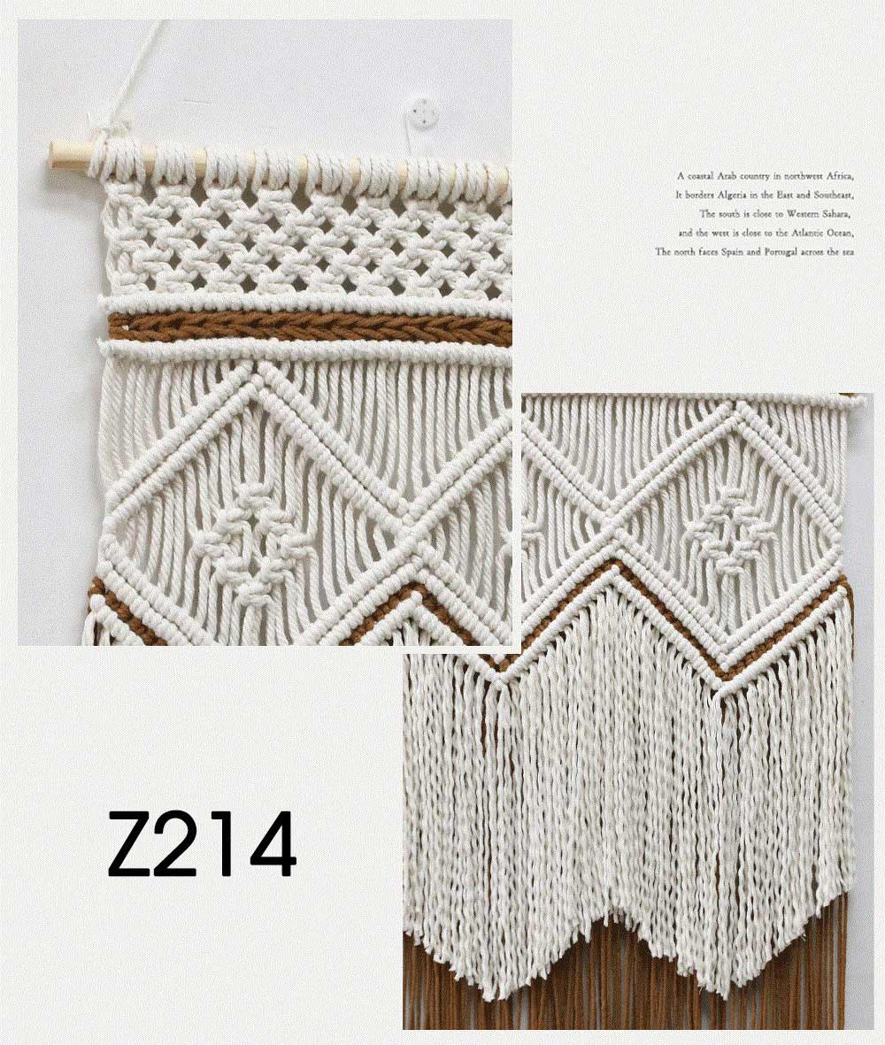 Thảm treo trang trí thủ công hoa văn kim cương Z214 | Flexdecor VN | 15