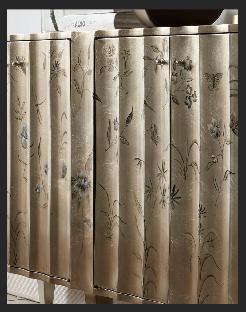 Tủ kệ trang trí sang trọng độc đáo bằng gỗ JYJ8006 | Flexdecor VN | 20