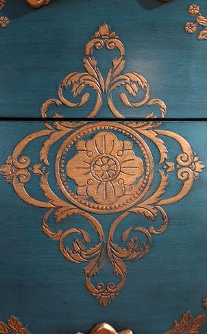Tủ trang trí gỗ sang trọng phong cách Trung Cổ JYJ801 | Flexdecor VN | 12