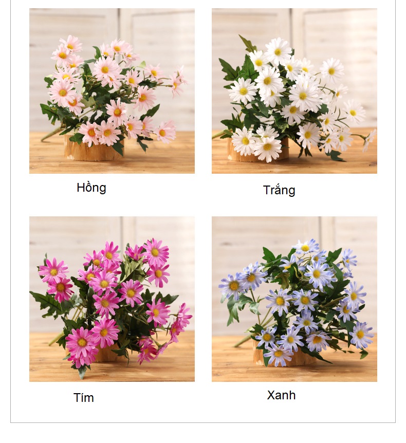 Hoa cúc họa mi lụa quà tặng sinh nhật HNT1456 | Flexdecor VN | 9