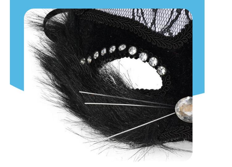 Mặt nạ mèo đen hóa trang huyền bí YY6276 | Flexdecor VN | 9