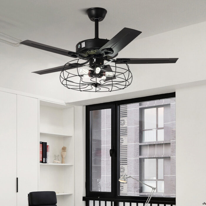 Quạt trần đèn trang trí phong cách công nghiệp ZH8520 | Flexdecor VN | 3