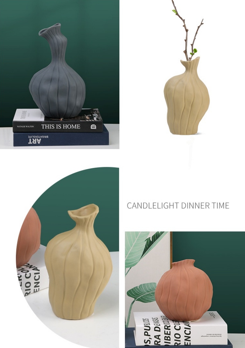Bình gốm decor Morandi độc đáo sáng tạo PY5496 | Flexdecor VN | 9