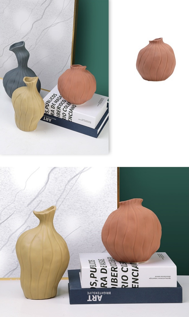Bình gốm decor Morandi độc đáo sáng tạo PY5496 | Flexdecor VN | 11