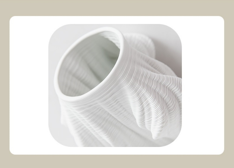 Bình hoa gốm decor màu trắng hiện đại SGS8438 | Flexdecor VN | 13