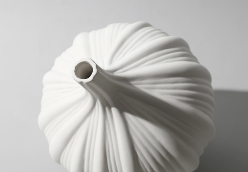 Bình hoa gốm sứ trắng hình dáng củ tỏi sáng tạo PA6985 | Flexdecor VN | 11
