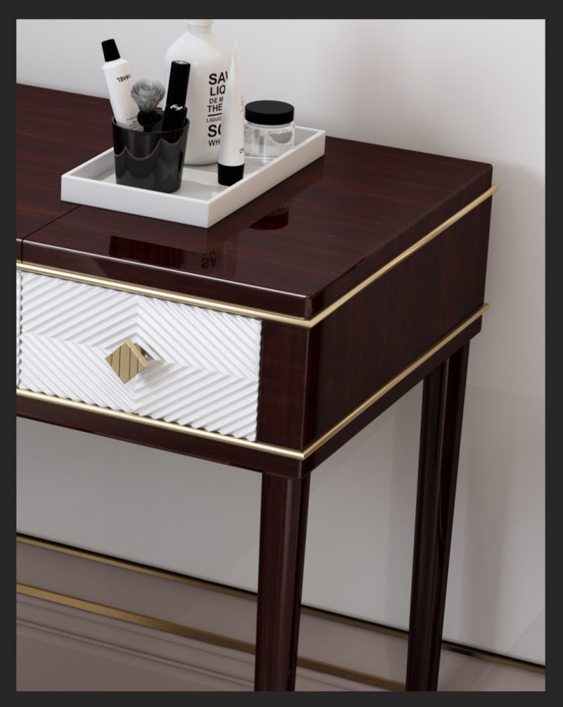 Tủ kệ decor bàn trang điểm bằng gỗ cao cấp JYJ8017 | Flexdecor VN | 8